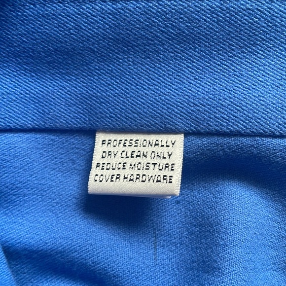 St John Sport Blue Zip Up Blazer Jacket Sz M - Picture 7 of 7